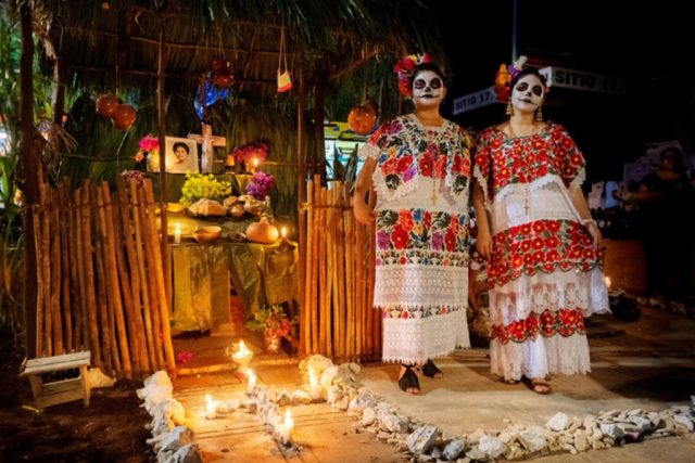 altar hari orang mati meksiko